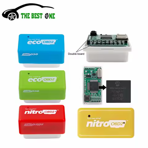 Full Chips Eco OBD2 Chip Tuning Box Benzine Diesel EcoOBD2 Save Fuel NitroOBD2 More Power Nitro OBD2