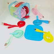 Cable Charger VIBOX AS100 3.A 1 Meter Micro Type-C Data Cable