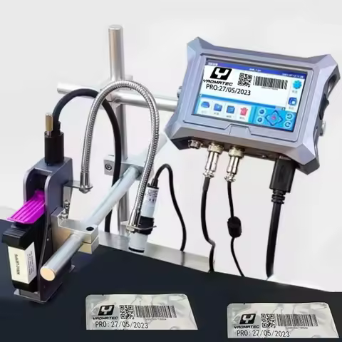 T4 YAOMATEC 12.7MM Date Number Logo Code Carton Plastic Metal Online Automatic TIJ Continuous Inkjet