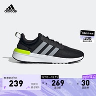 adidas阿迪达斯官方轻运动RACER TR21男子休闲舒适跑步鞋GX0651 黑色/灰色 42(260mm)