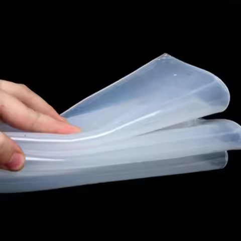 0.1mm/0.2mm/0.3mm/0.5mm/0.8mm 1mm Top Quality Silicone Rubber Sheet 500mm Width 500mm Length Transpa