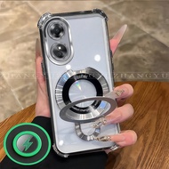 Suitable For OPPO A17 A17K A97 5G phone case New Magnetic Mounting Bracket shockproof soft case SJ09