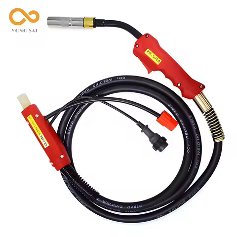 3M&5M 200A/350A/500A CO2 MIG MAG Welding Torch Gun with 3m & 5m Heat Resistant Cables Industrial MIG