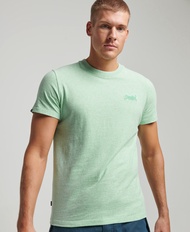 Superdry Organic Cotton Essential Logo T-Shirt - Spearmint Marl