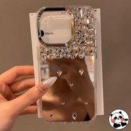 Fashion 3D Rhinestones Mirror Phone Case For OPPO A6 GT A5 Pro A5X A5i A2M A3X A3 A2X A98 A80 A79 A5