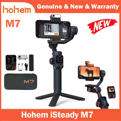 Hohem M7 iSteady M7 Smartphone Gimbal AI Tracker Fill Light Detachable Control Screen Extension Rod 