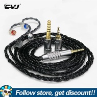 สายหูฟังโทรศัพท์ K-24 CVJ กับ Mmcx/qdc /C/s/ 0.75Mm/0.78Mm สายหูฟังอะไหล่พินที่มีแจ็คเปลี่ยนได้3.5Mm