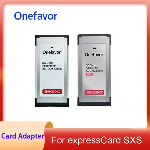 Original Onefavor SD SDHC SDXC Memory Card Adaptor into 34mm ExpressCard SXS Card Adapter For Sony c