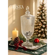Crista Home 3.3L Mesh Glass Water Bottle | Detox Bottle, Party Water Bottle