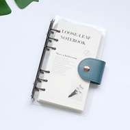 A6 A5 B5 Loose Leaf Notebook 6 Ring Binder Black Rose Gold Silver 100gsm 90sheets Line cream paper p