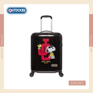 台灣限定 Outdoor Snoopy 行李喼 史諾比 史路比 20吋 硬喼 行李箱 旅行喼 細喼 黑色 可登機 20" suitcase hand carry 手提 史努比 Woodstock 胡士