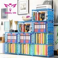 Best SELER BOOKSHELF 3 SIDES 9 SPACES/MULTIPURPOSE PORTABLE BOOKSHELF