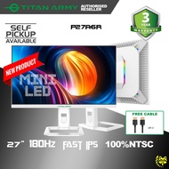 TITAN ARMY 27” MiniLED FAST IPS QHD 2K 180Hz 1ms HDR1000 97%DCI-P3 HDMI2.1 Rotatable White Monitor(P