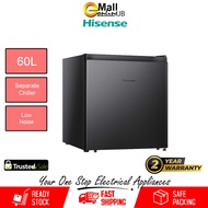 Hisense 60L Mini Bar Single Door Refrigerator Peti Sejuk Mini Bar Peti Ais Mini 1 Pintu RR60D4ABN