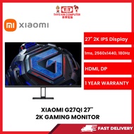 XIAOMI G27QI 27'' 1MS 180HZ IPS 2K GAMING MONITOR