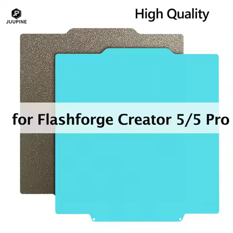 For Flashforge Creator 5 PEI Plate Creator 5 PRO Build Plate C5 Spring Steel Sheet 256x256mm Double 