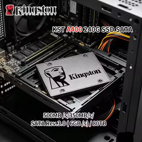 Kingston A400 2.5" SATA3 SSD,120GB/240GB/480GB/960GB Fast Internal Solid State Drive For Gaming Lapt