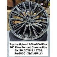 Toyota Alphard AGH 40 Vellfire 20" Chrome Rim T63