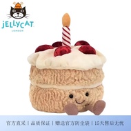 JELLYCAT英国jellycat趣味草莓彩虹蛋糕可爱毛绒玩具公仔柔软玩偶生日礼物 草莓蛋糕(16cm) 收藏加购优先发货