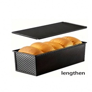 1pc Covered Bread Loaf Pan (12.2"X4.8"X4.7"), Non-Stick Baking Tool For Making Bread, Oven Accessori