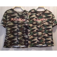 RESTOCK ...PULL & BEAR ARMY T SHIRT / M 123