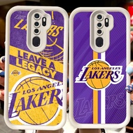 H97 Los Angeles Lakers White Casing for OPPO Reno 2Z A83 A5 A9 A37 F11 2F A39 2020 Pro