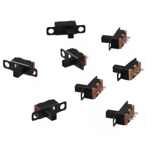 8 Pcs New 3 Pin 2 Position Micro Mini Toggle Switch Panel Mount SS12F15VG6 Vertical Slide Switch 6 m
