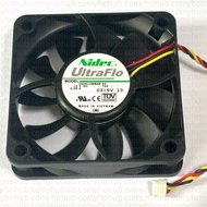 Nidec U60R12MMAB-53 DC 12V 0.09A 3-Wire 60x60x15mm Server Cooling Fan