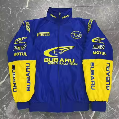 For Subaru Emblems F1 Team Racing Fans Embroidered Jacket Men's and Women's Long Sleeves Riding Wind