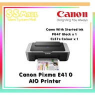 Canon PIXMA E410 All In One Color Inkjet Printer ( Print , Scan , Copy )