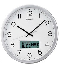 Seiko QXL007SN QXL007S Analog Digital Wall Clock