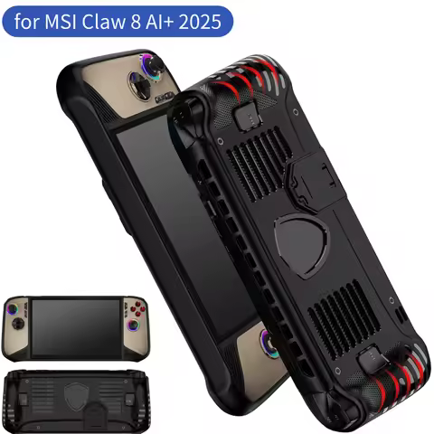 Handheld Game Console Case for MSI Claw 8 AI+ 2025 TPU with Kickstand Protective Case Shockproof Sof