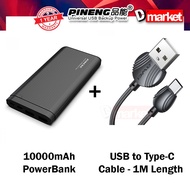 Pineng PN-931 10000mAh Powerbank Portable Slim Power Bank 2.1A Dual Output Pineng PN931 Pawer Bank O