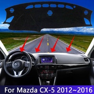 Car Dashboard DashMat Cover For Mazda CX-5 CX5 CX 5 2012 2013 2014 2015 2016 Anti-slip Sunshade Carpet Pad Interior Accessories