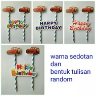 Birthday cake topper The Cars McQueen themed birthday cake decoration/