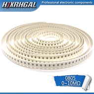 5000Pcs 0805 SMD 1/8W chip resistor 0R ~ 10M 0 10R 100R 220R 330R 470R 1K 4.7K 10K 47K 100K 0 10 100