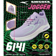 Amsdex Ladies Jogging 6141 Shoes Purple, Gym Training Jogging Workout Exercise Fitness Walking Sukan