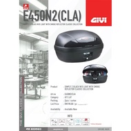 ♨️READY STOCK♨️GIVI BOX E450N2(CLA) 45L SIMPLY 2 BLACK W/O LIGHT WITH SMOKE REFLECTOR
