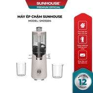 Sunhouse SHD5504 slow juicer - Slow juicer technology does not generate heat - Exhaust juicer