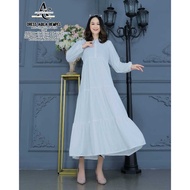 AQILA MIDI DRESS REMPEL--LONG DRESS--BIG SIZE MIDI TRENDY CLOTHING