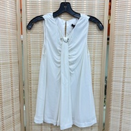 LV/Louis Vuitton 路易威登 白色無袖上衣34碼