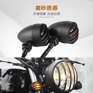 🏍️Motorcycle Retro Fence Turn Signal Modified Cruise Harley 883 Metal Turn Signal 12V Turn Signal