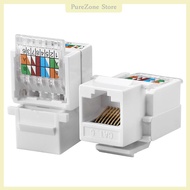 [PureZone] RJ45 Cat6 UTP Keystone FEMALE JACK Connector อะแดปเตอร์อินเทอร์เน็ตสาย LAN เครือข่าย