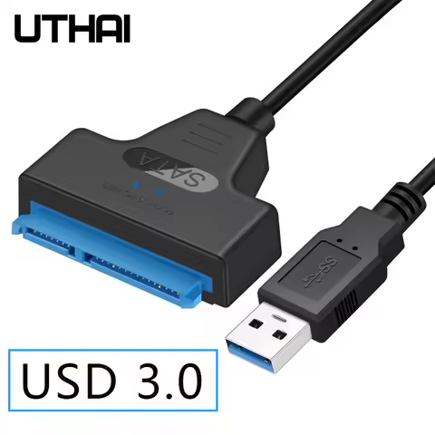 UTHAI T14 SATA Converter Cable 2.5 Inch Hard Drive SSD Adapter HDD Adapter SATA7 to USB3.0 Simple Dr