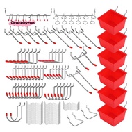 121 Piece Pegboard Hooks Set,Pegboard Accessories with Metal Hooks, Peg Board Organizer Accessories,