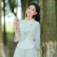 新中式年輕款唐裝民國旗袍上衣