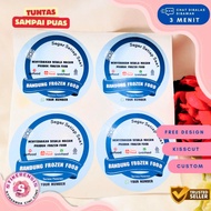 9-15 Rensis Stickers Vinyl Packaging Labels Frozen Food Waterproof Food Stickers Free Brand Design