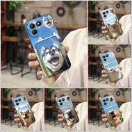 Silicone protective Phone Case For Tecno Pova7 4G/LJ6/Pova7 Neo Card sleeve Cover TPU Cartoon Full w