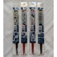 Daiso Japan Chopsticks Set of 4 | Ukiyo-e Design | Direct from Japan