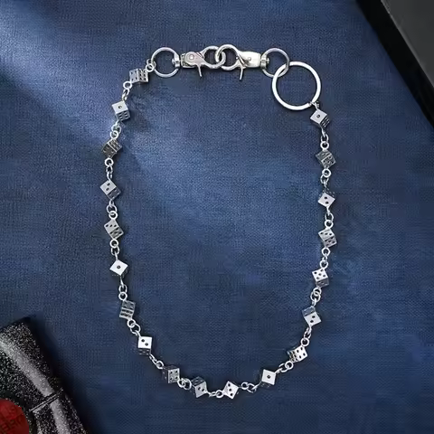 Cool Long Pants Waist Chain Tassel Metal Chain Keychain Wallet Chain Women Men